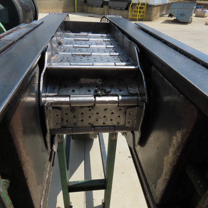 Transcon 6'' x 125'' Incline Chip Conveyor 12FPM 460V 3Ph 53" Discharge Height