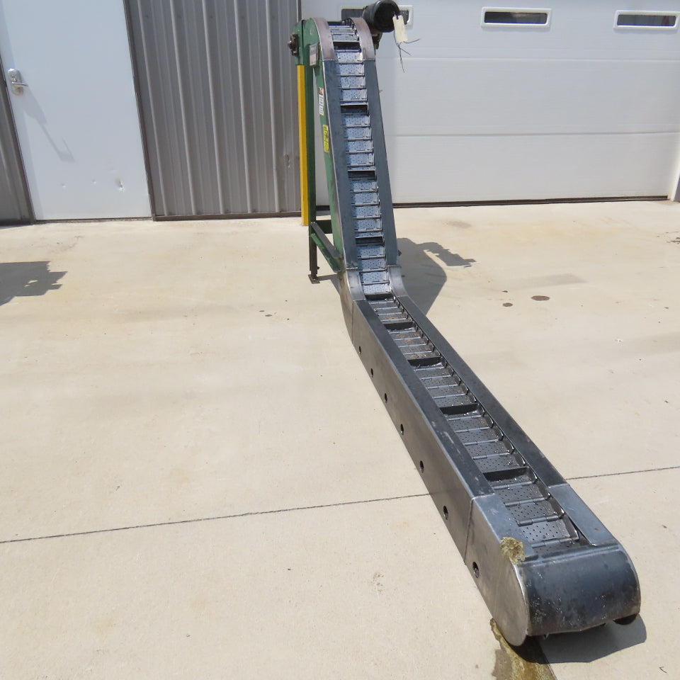 Transcon 6'' x 125'' Incline Chip Conveyor 12FPM 460V 3Ph 53" Discharge Height