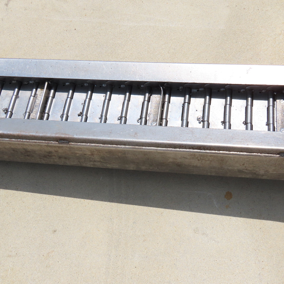 8" x 120" Incline Chip Conveyor 7.5FPM 460V 3Ph 53" Discharge Height