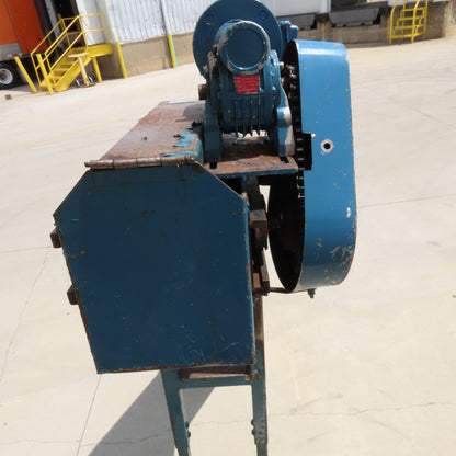 8" x 120" Incline Chip Conveyor 7.5FPM 460V 3Ph 53" Discharge Height