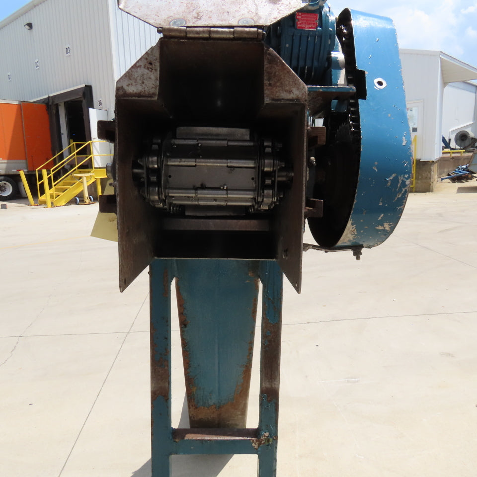 8" x 120" Incline Chip Conveyor 7.5FPM 460V 3Ph 53" Discharge Height