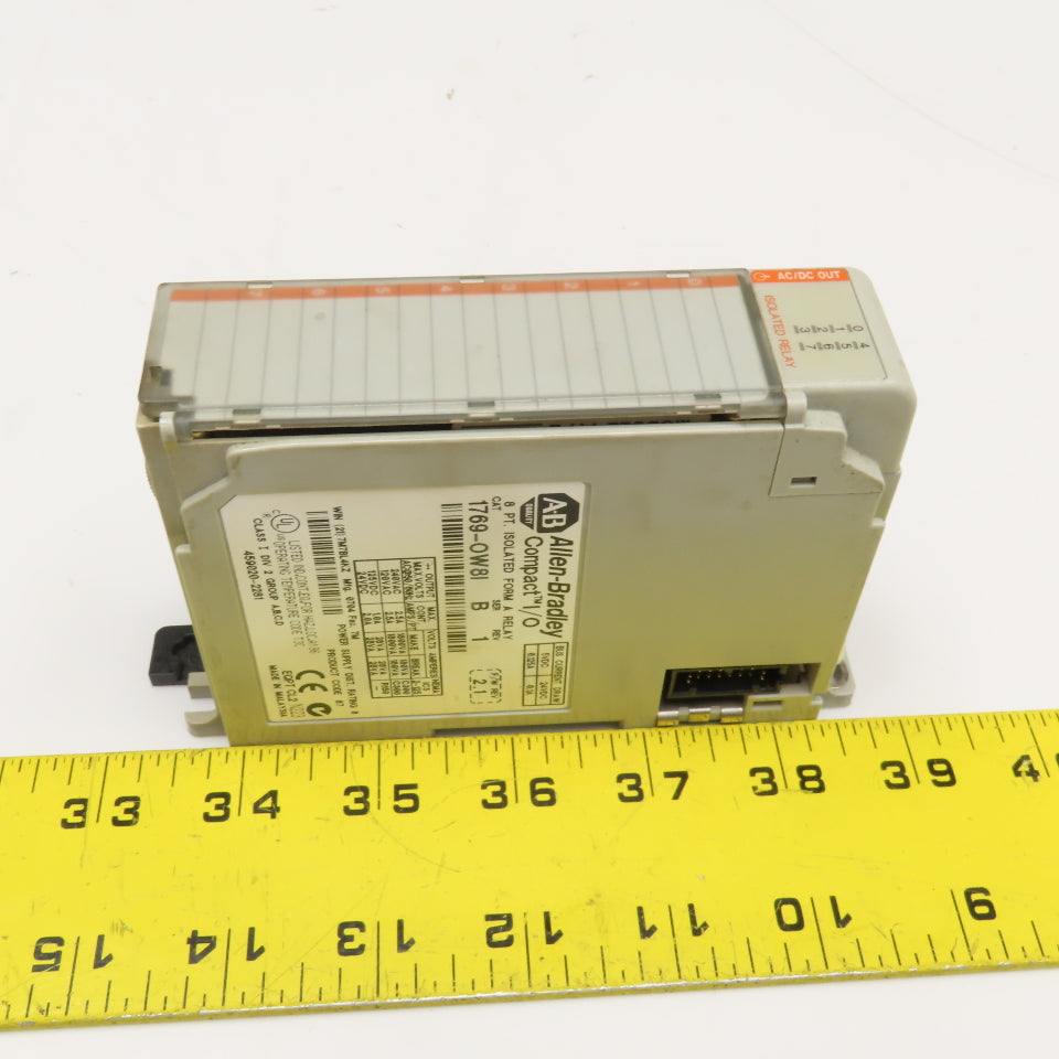 Allen Bradley 1769-OW81 Ser B Rev 1 F/W Rev. 2.1 Isolated Relay Module 8PT