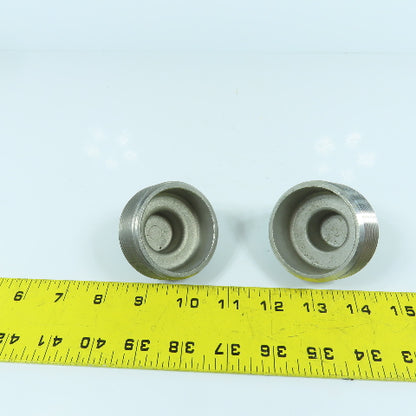2" NPT Square Head 316 Stainless Steel Pipe Plug Lot Of 2