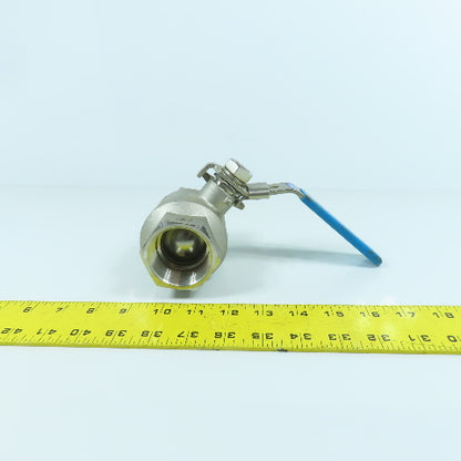 RuB 1000 WOG 1-1/2" NPT Female 316 Stainless Steel Ball Valve