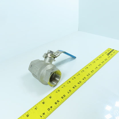 RuB 1000 WOG 1-1/2" NPT Female 316 Stainless Steel Ball Valve
