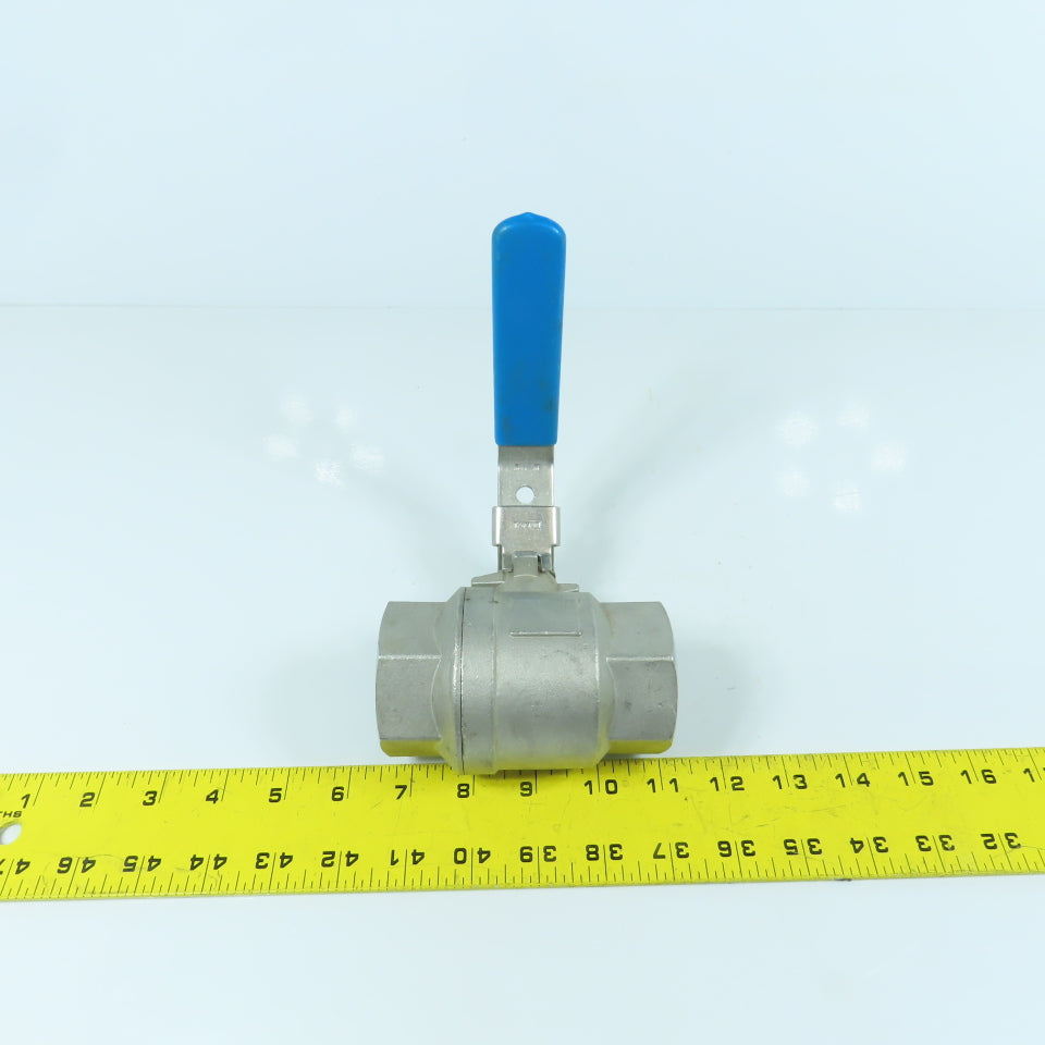 RuB 1000 WOG 1-1/2" NPT Female 316 Stainless Steel Ball Valve