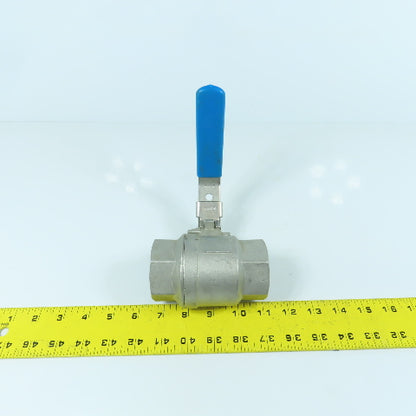 RuB 1000 WOG 1-1/2" NPT Female 316 Stainless Steel Ball Valve