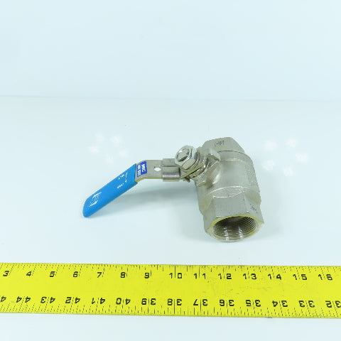 RuB 1000 WOG 1-1/2" NPT Female 316 Stainless Steel Ball Valve