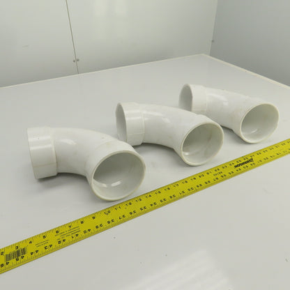 Nibco 4" PVC PVC-1 90° Degree Elbow Lot Of 3