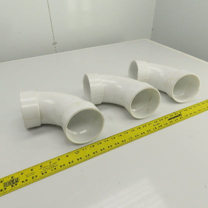 Nibco 4" PVC PVC-1 90° Degree Elbow Lot Of 3