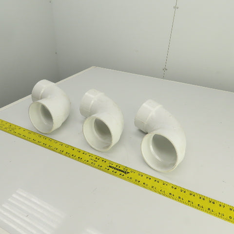 Nibco 4" PVC PVC-1 90° Degree Elbow Lot Of 3