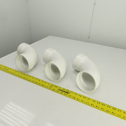 Nibco 4" PVC PVC-1 90° Degree Elbow Lot Of 3