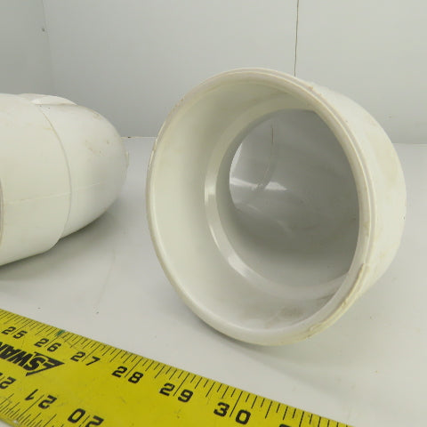 Nibco 4" PVC PVC-1 90° Degree Elbow Lot Of 3