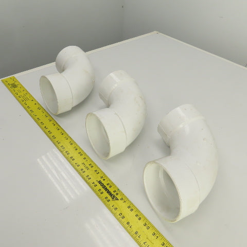 Nibco 4" PVC PVC-1 90° Degree Elbow Lot Of 3