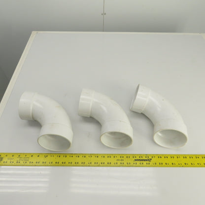 Nibco 4" PVC PVC-1 90° Degree Elbow Lot Of 3