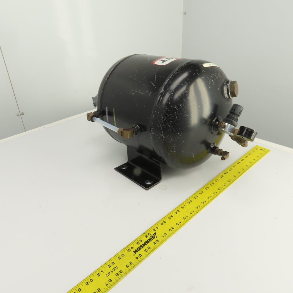 Unist 6 Gallon (22 Liter) ASME Rated Pressure Tank 150PSI W/ Regulator