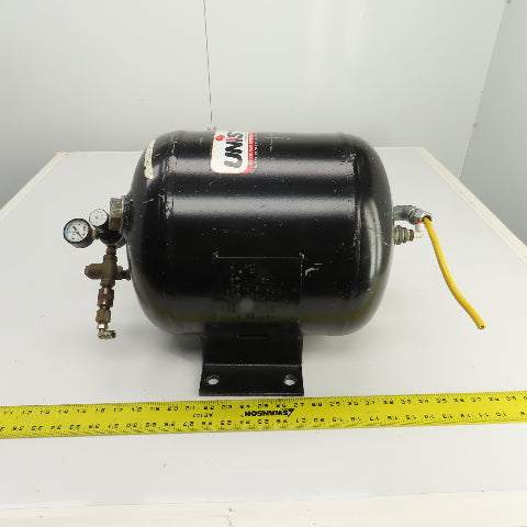 Unist 6 Gallon (22 Liter) ASME Rated Pressure Tank 150PSI W/ Regulator