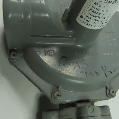 Equimeter 143 Series Gas Pressure Service Regulator 3/4" NPT