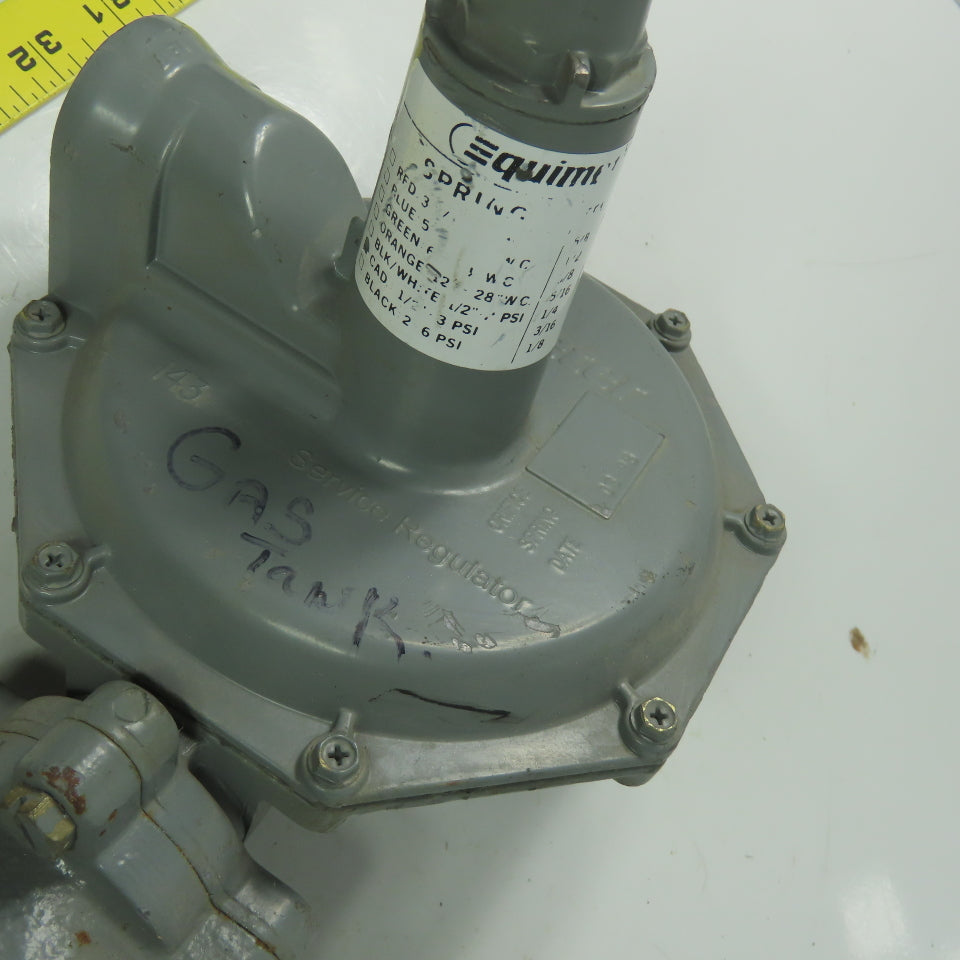 Equimeter 143 Series Gas Pressure Service Regulator 3/4" NPT