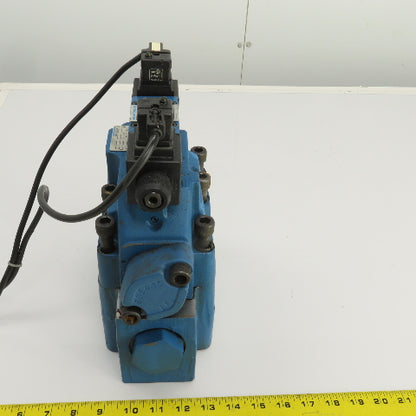 Rexroth Z 2 S 22-1-51/V H-4WEH22HD74/0F Hydraulic Valve W/ 4WE6D61/0FEW110N