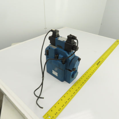 Rexroth Z 2 S 22-1-51/V H-4WEH22HD74/0F Hydraulic Valve W/ 4WE6D61/0FEW110N