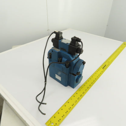 Rexroth Z 2 S 22-1-51/V H-4WEH22HD74/0F Hydraulic Valve W/ 4WE6D61/0FEW110N
