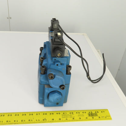 Rexroth Z 2 S 22-1-51/V H-4WEH22HD74/0F Hydraulic Valve W/ 4WE6D61/0FEW110N