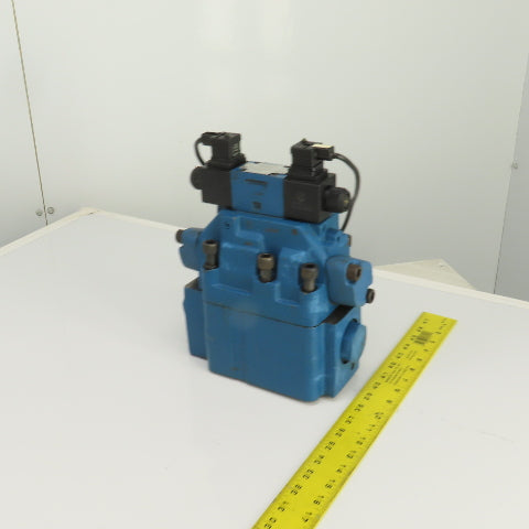 Rexroth Z 2 S 22-1-51/V H-4WEH22HD74/0F Hydraulic Valve W/ 4WE6D61/0FEW110N