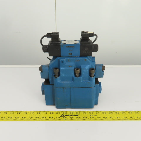 Rexroth Z 2 S 22-1-51/V H-4WEH22HD74/0F Hydraulic Valve W/ 4WE6D61/0FEW110N
