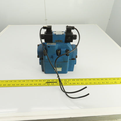 Rexroth Z 2 S 22-1-51/V H-4WEH22HD74/0F Hydraulic Valve W/ 4WE6D61/0FEW110N