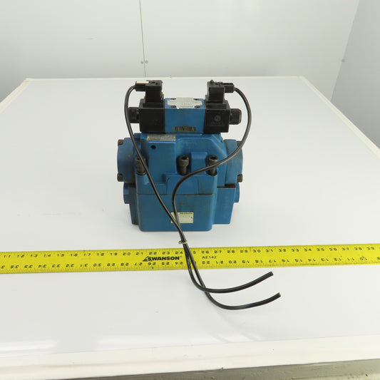 Rexroth Z 2 S 22-1-51/V H-4WEH22HD74/0F Hydraulic Valve W/ 4WE6D61/0FEW110N