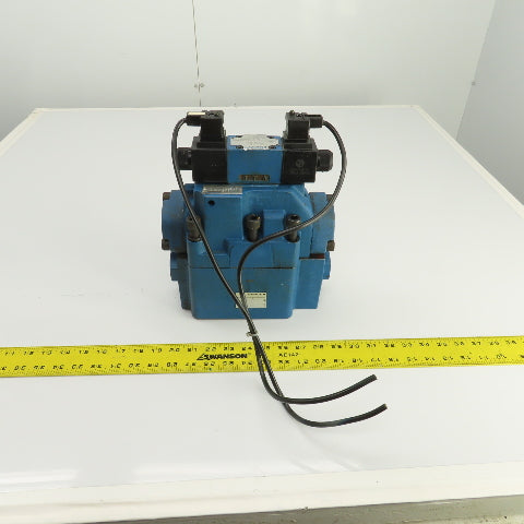 Rexroth Z 2 S 22-1-51/V H-4WEH22HD74/0F Hydraulic Valve W/ 4WE6D61/0FEW110N