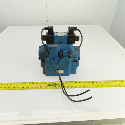 Rexroth Z 2 S 22-1-51/V H-4WEH22HD74/0F Hydraulic Valve W/ 4WE6D61/0FEW110N