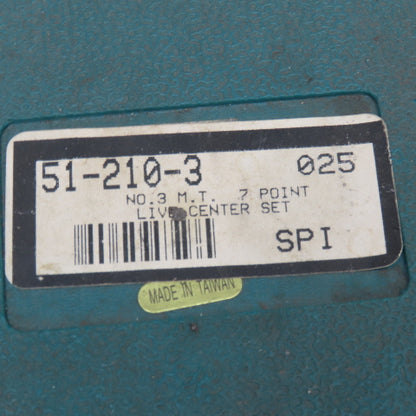 SPI 51-210-3 No 3 MT Morse Taper 7 Point Live Center Kit