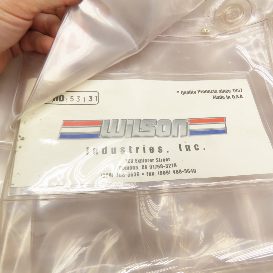 Wilson Industries 6' x 6' Clear Vinyl Curtain