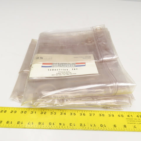 Wilson Industries 6' x 6' Clear Vinyl Curtain