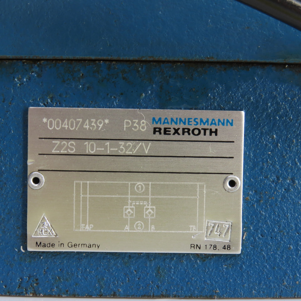 Rexroth 4WE10031/0FCW110 Z2S 10-1-32/V Directional Hydraulic Valve W/ WZ65-4-L