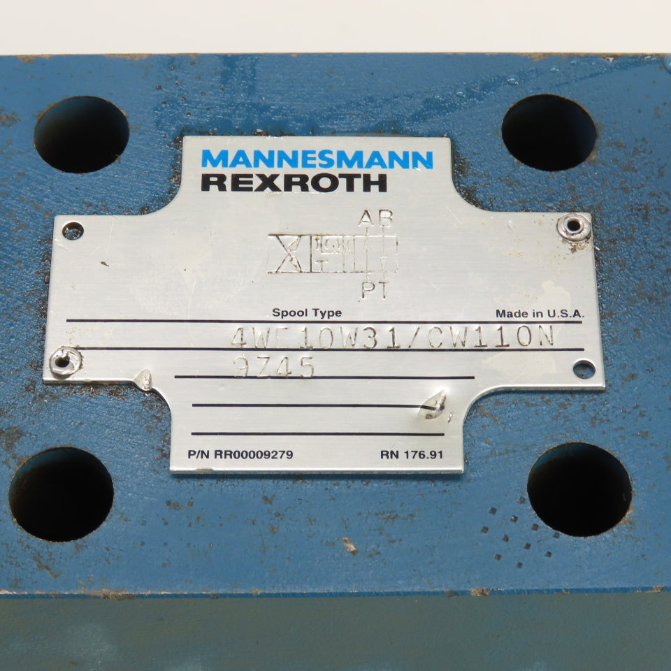 Rexroth 4WE10W31/CW110N ZDR 10 DP2-53/75YM/12 Hydraulic Valve W/ WZ65-4-L