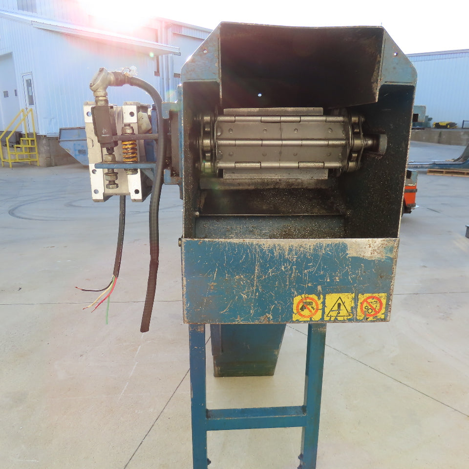 10'' x 140'' Incline Chip Conveyor 3/4Hp 230/480V 3Ph 6FPM 56'' Discharge