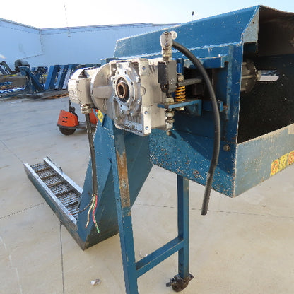 10'' x 140'' Incline Chip Conveyor 3/4Hp 230/480V 3Ph 6FPM 56'' Discharge