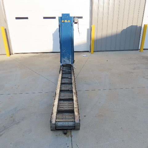 10'' x 140'' Incline Chip Conveyor 3/4Hp 230/480V 3Ph 6FPM 56'' Discharge
