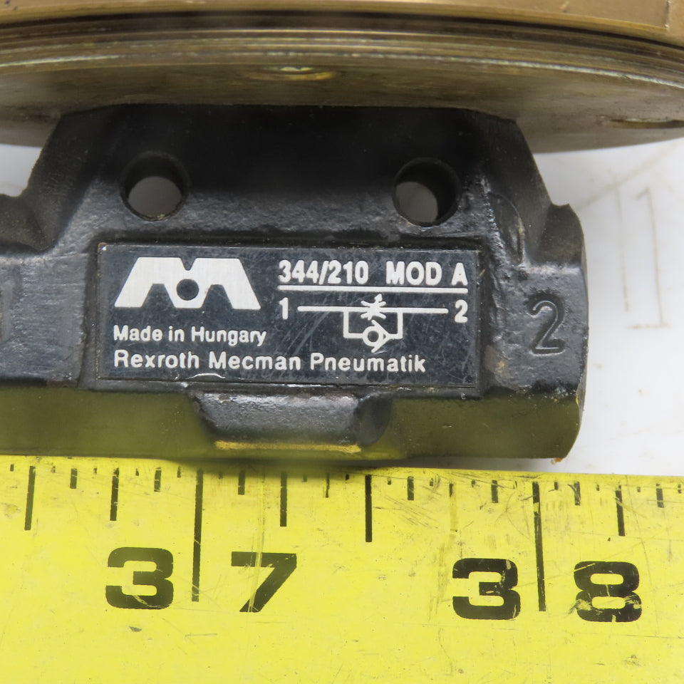Rexroth Macman 344/210 Mod A Flow Control W/Fine tune Dial Adjustment