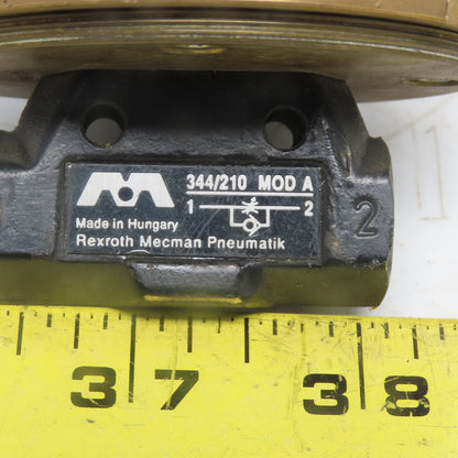Rexroth Macman 344/210 Mod A Flow Control W/Fine tune Dial Adjustment
