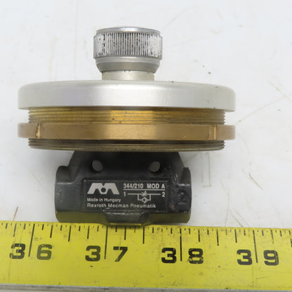 Rexroth Macman 344/210 Mod A Flow Control W/Fine tune Dial Adjustment