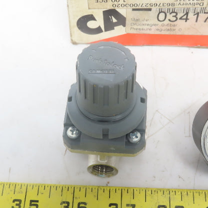 Camozzi M004-RS17 Pneumatic Regulator Control Valve In 16bar Out 05-10 Bar