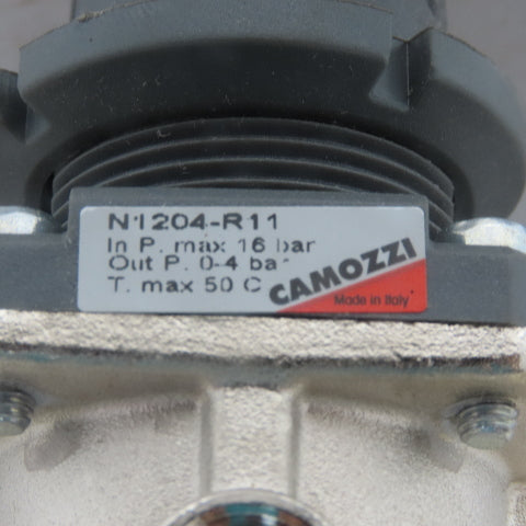 Camozzi N1204-R11 Pneumatic Regulator Control Valve In 16bar Out 0-4 Bar