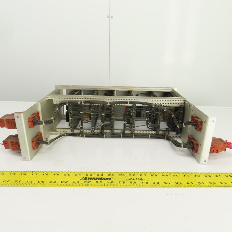 Cerutti 35056 35152/1 CPU Rack W/ 6 Cards Braking, Running, S.C.R. Phase Control