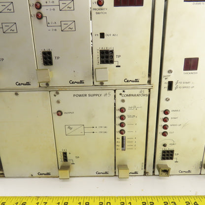Cerutti CPU Circuit Board Rack W/RE52155 RE52156 RE52158 RE52131 & Power Supply