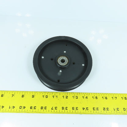 Flat Belt Plastic Idler Pulley 25mm Wide 158mm OD 12mm Bore