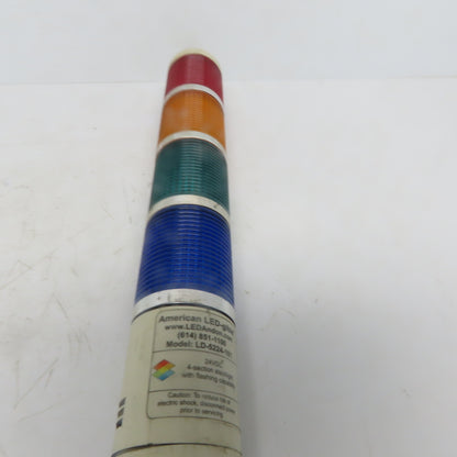 American LED-gible LD-5224-101 LED 4 Section Stack Light Tower 24VDC
